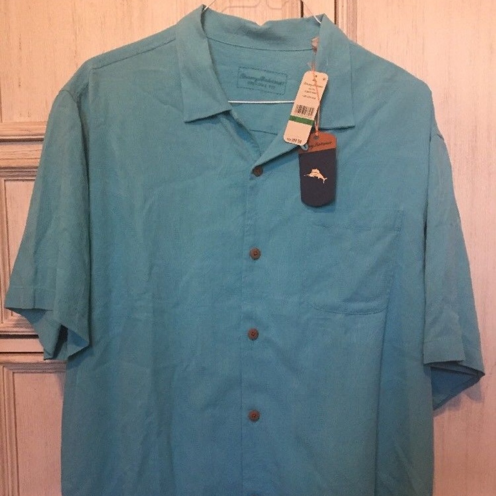 Tommy Bahama Silk Shirt “Islander Fronds“ Hawaiian